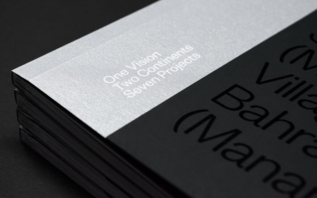 Infracorp. Brochures cover foil in detailed view