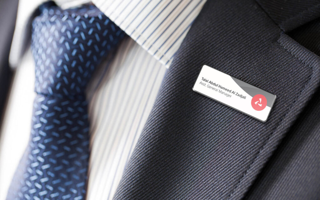 Bank Muscat. Name Badge