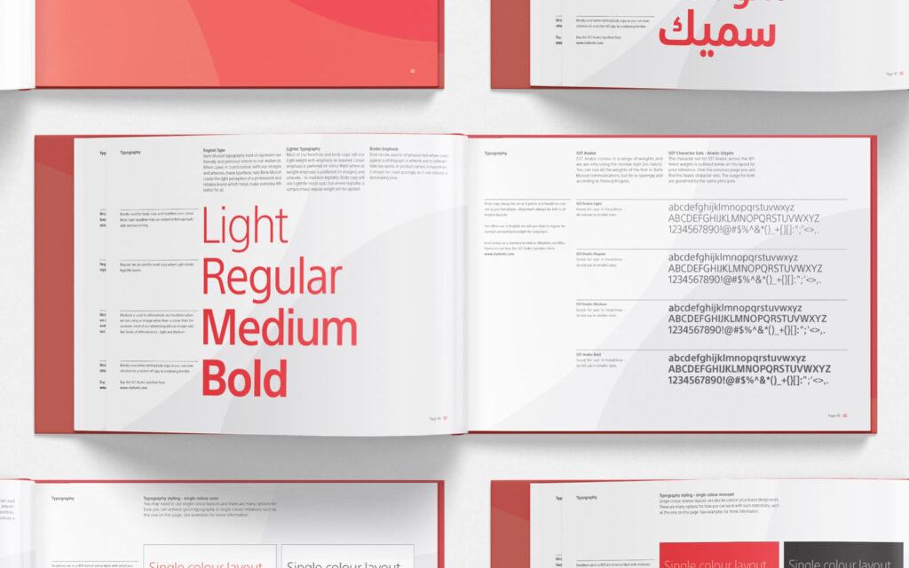 Bank Muscat. Brand Guideline Spreads