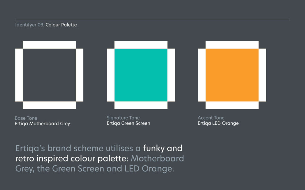 Ertiqa. Brand colours