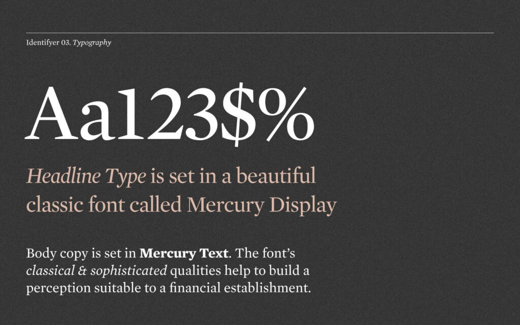 Britus Education. Brand typography