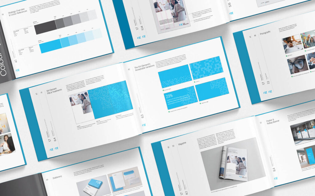 GRE. Brand Guideline 5th element spread