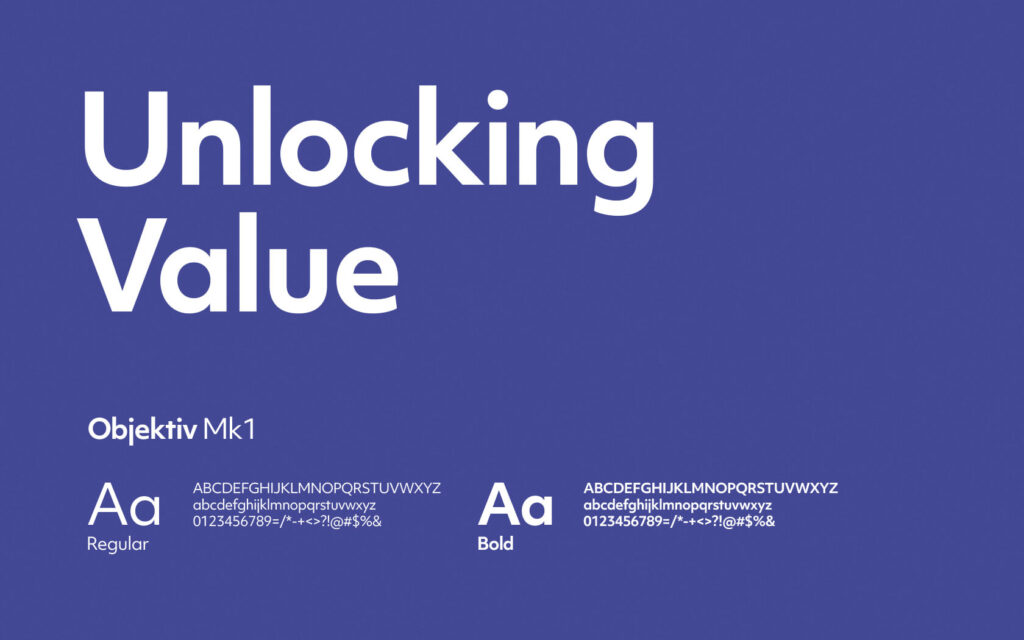 Mala'a. Brand slogan and brand typeface
