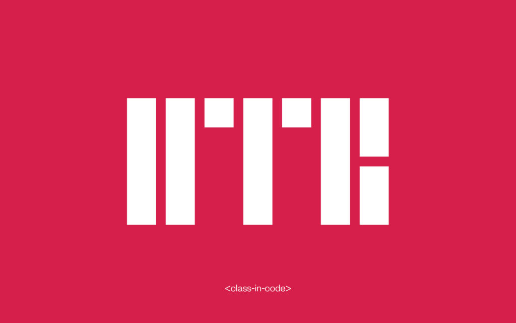 UTB. Brand logo in white on red background