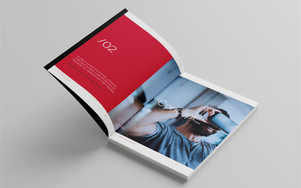 UTB Report. Layout spread