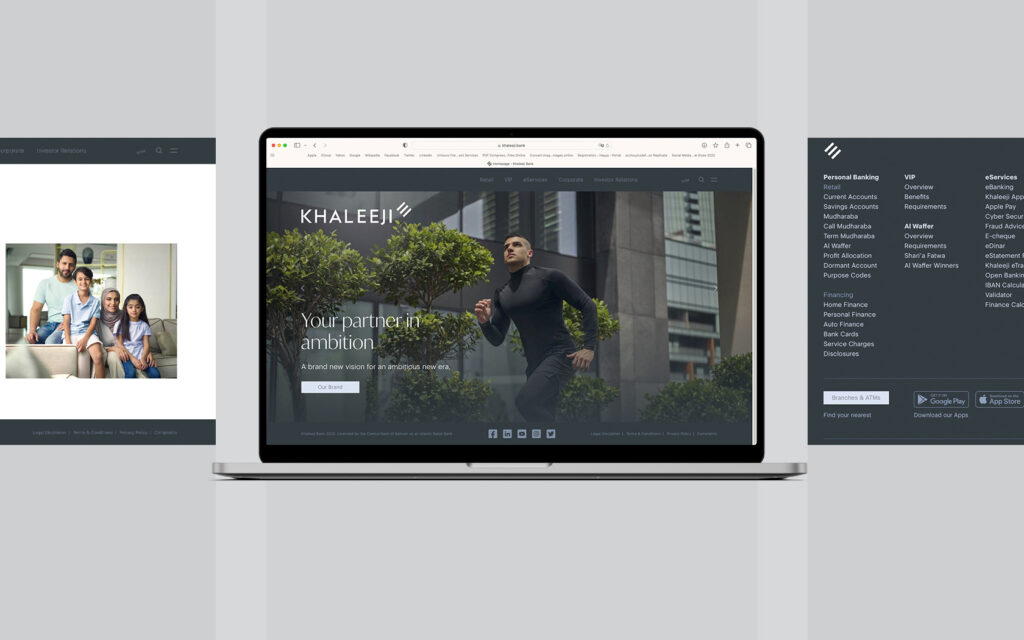 Brand website Mac book design for Khaleeji.