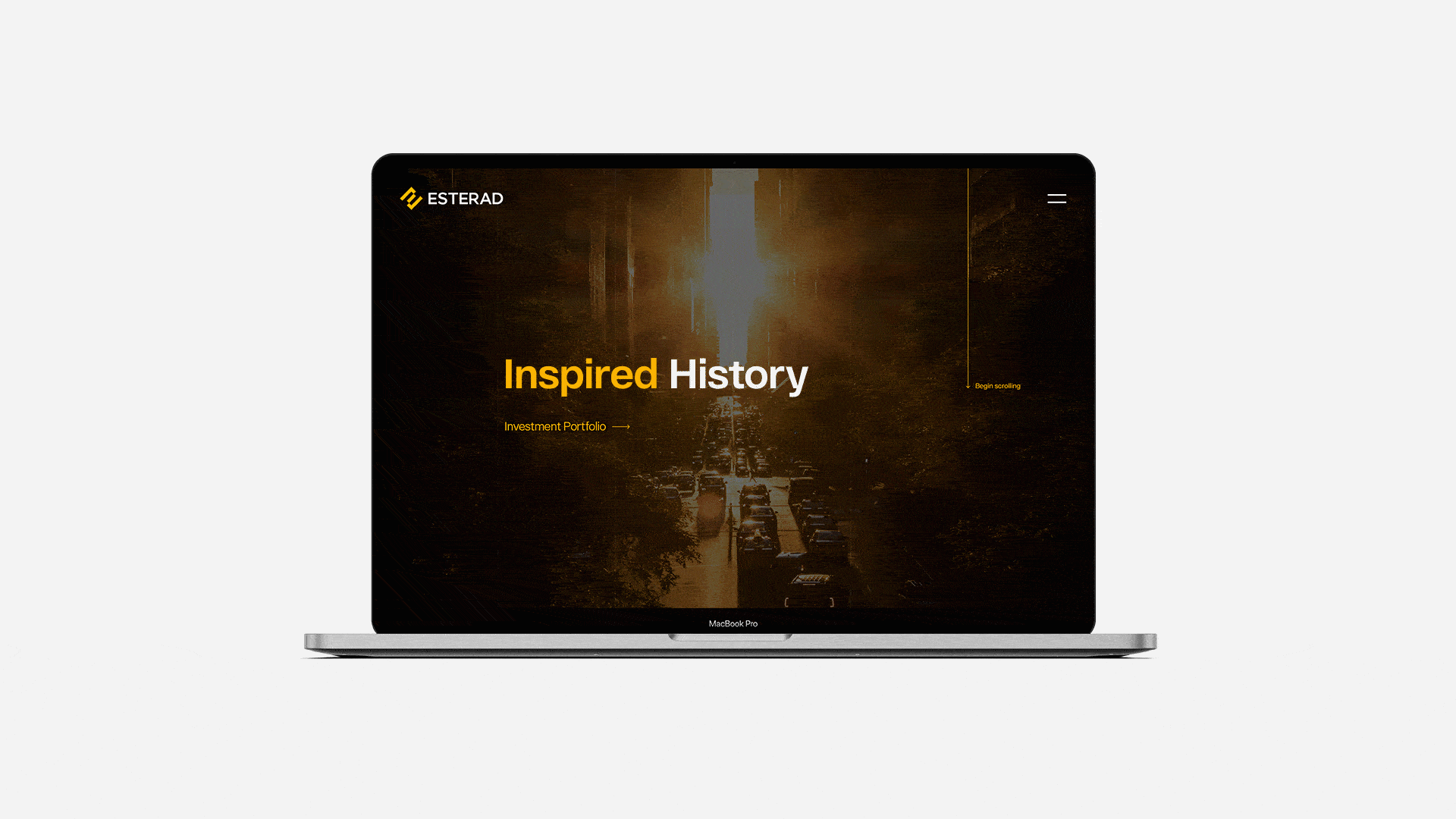 Esterad. Website homepage