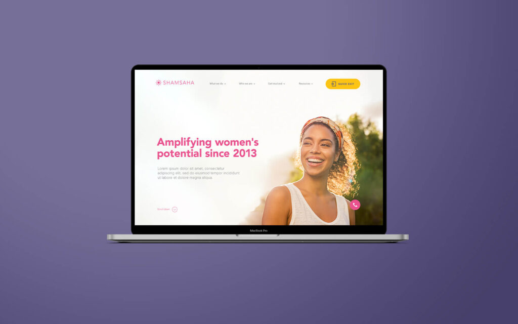 Shamsaha. Website homepage