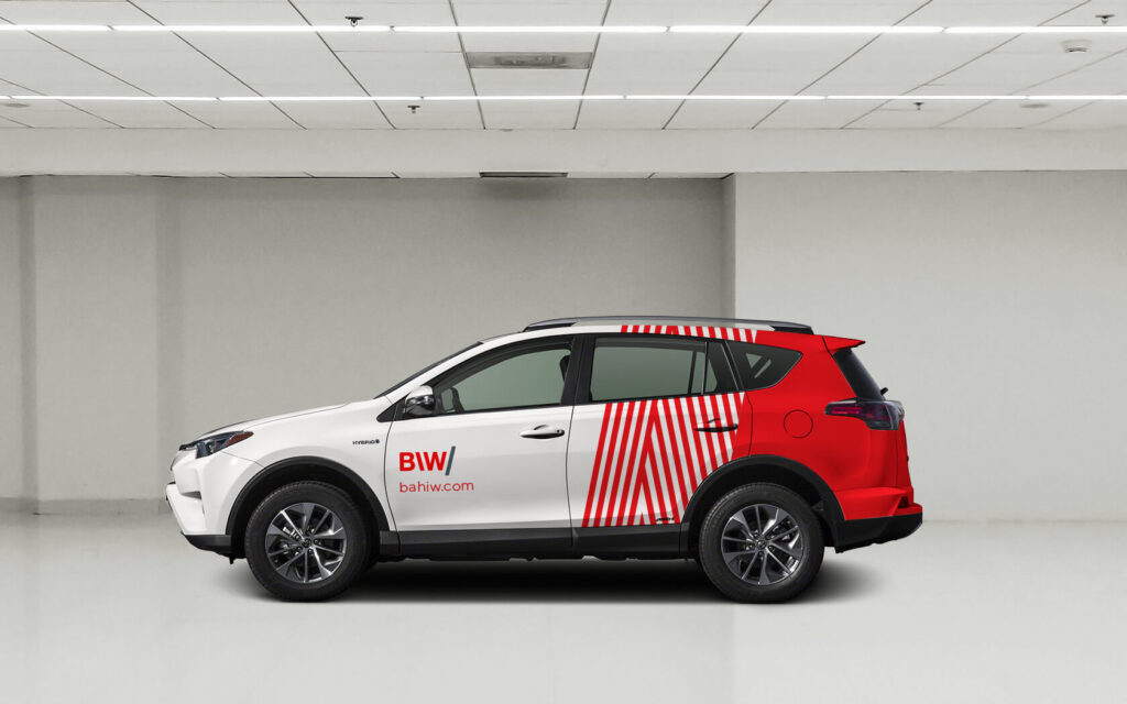 BIW. Car branding