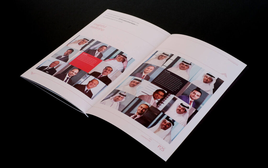 GFH Corporate Profile. Executive team spread