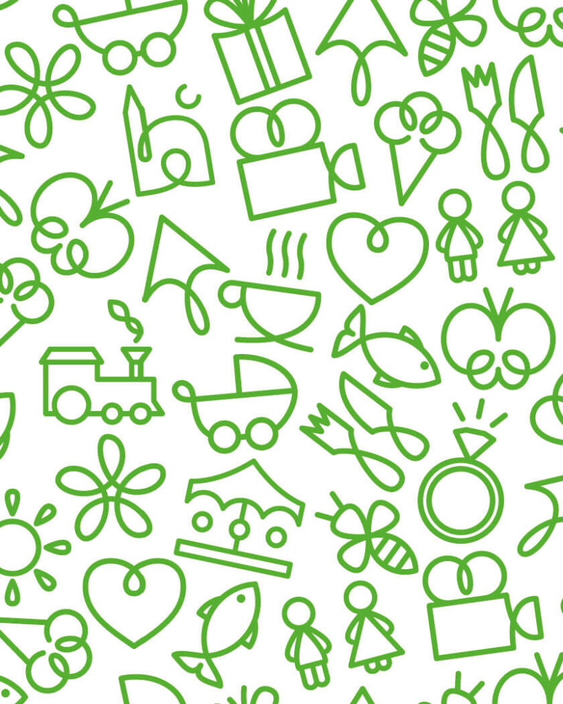 Seef Mall. IBrand pattern in green