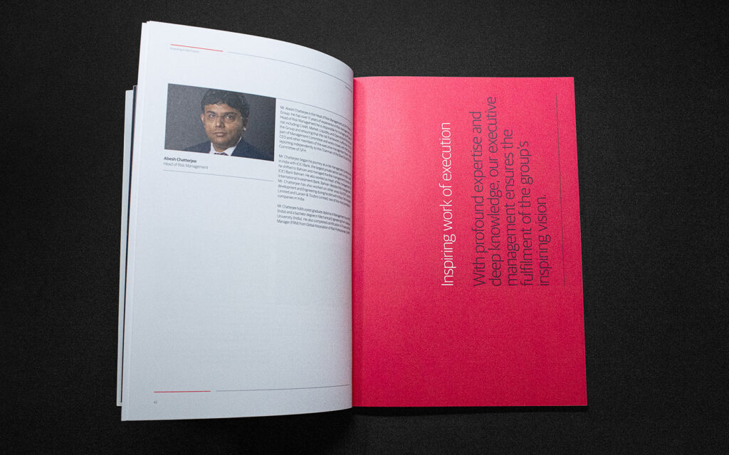 Annual Report 2018 Executive Team bio for GFH Brand