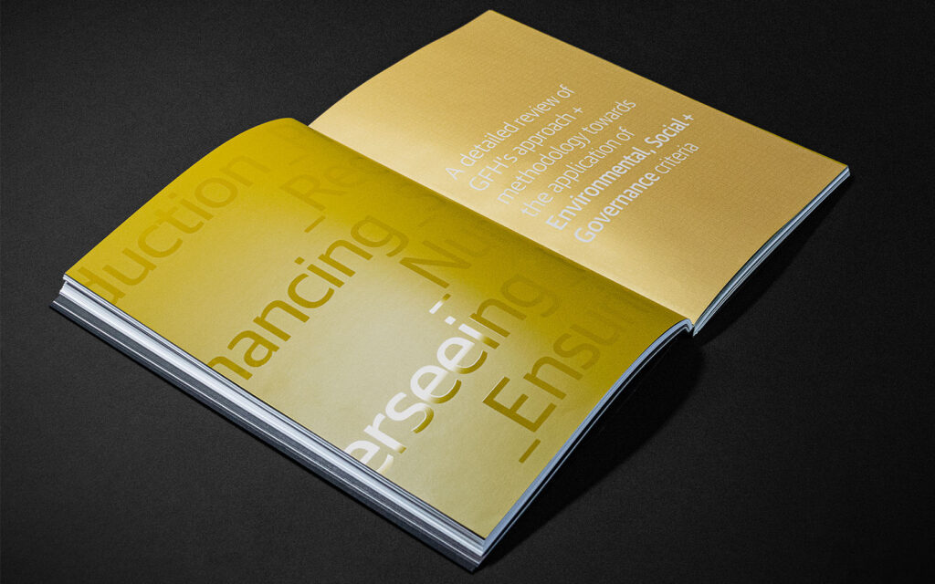 ESG Section Divider for GFH Annual Report 2023