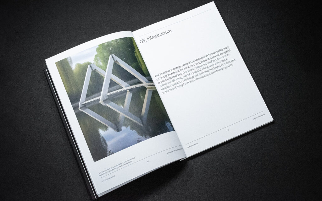 Infrastructure spread for GFH Annual Report 2023.