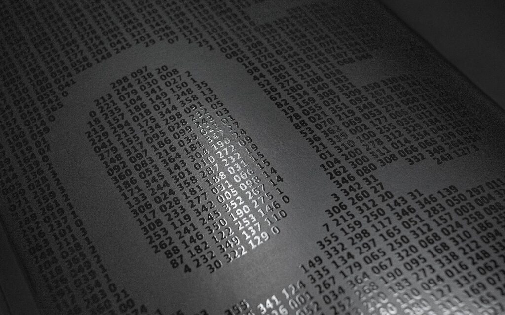 Number pattern in UV treatment for GFH Annual Report 2023.