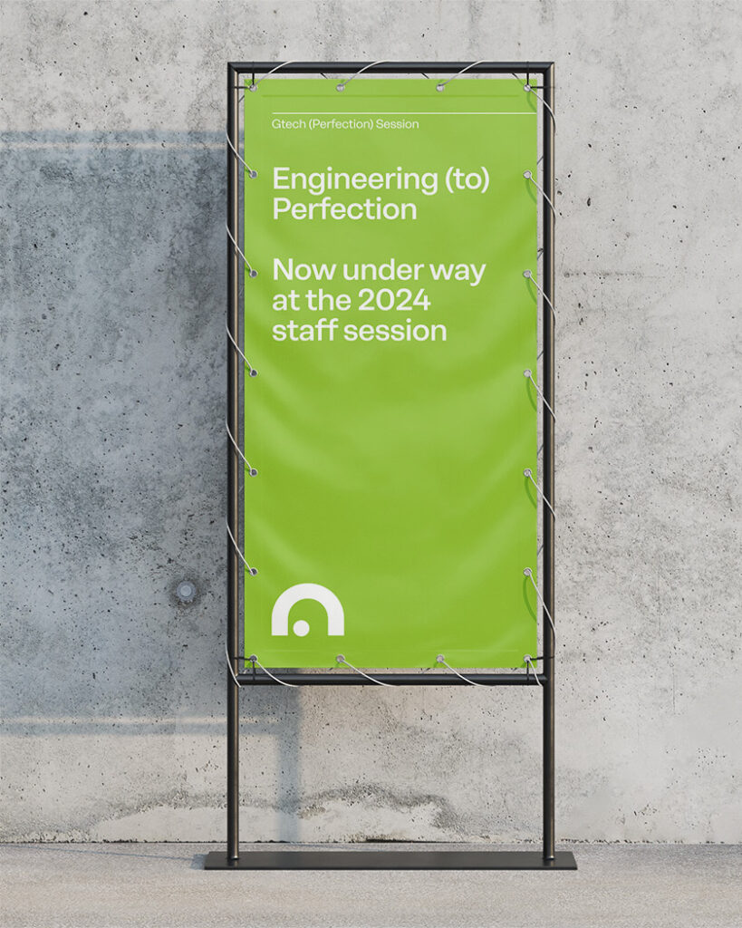 Banner with Stand for Gtech Brand.