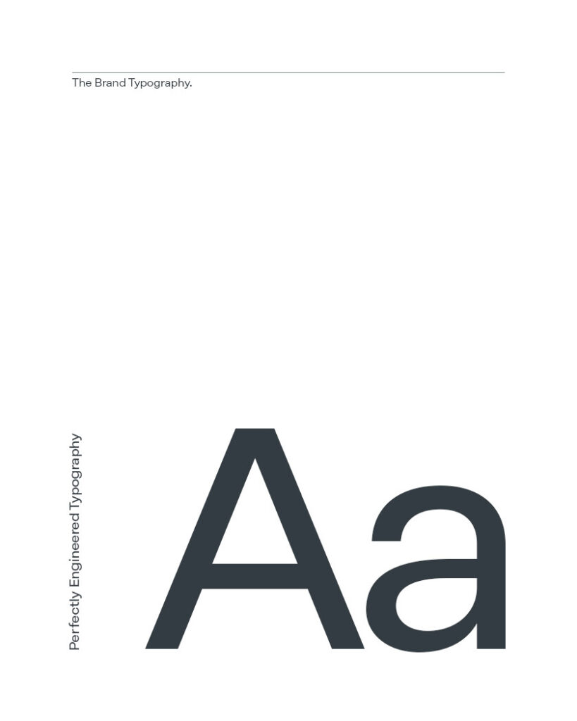 Brand typography for Gtech Brand.