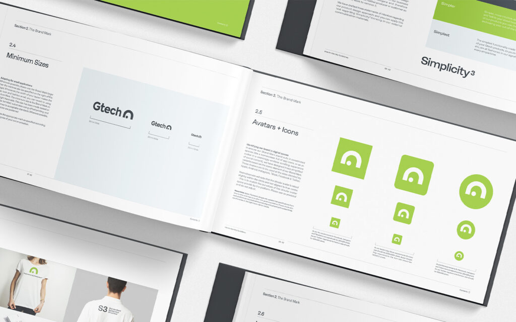 Avatar & Icon spreads for Gtech Brand Guidelines