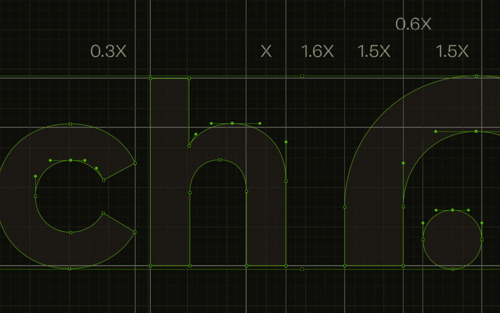 Logo construction for Gtech Brand.