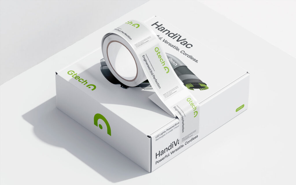 Packaging with tap for Gtech Brand