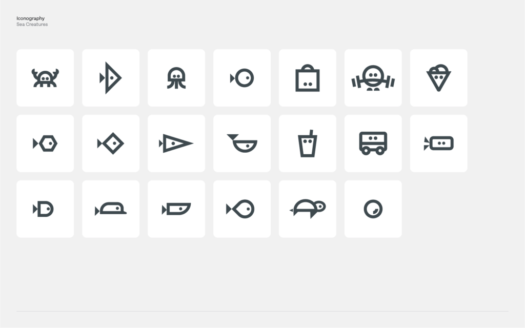 Icon set for Sama Bay Brand