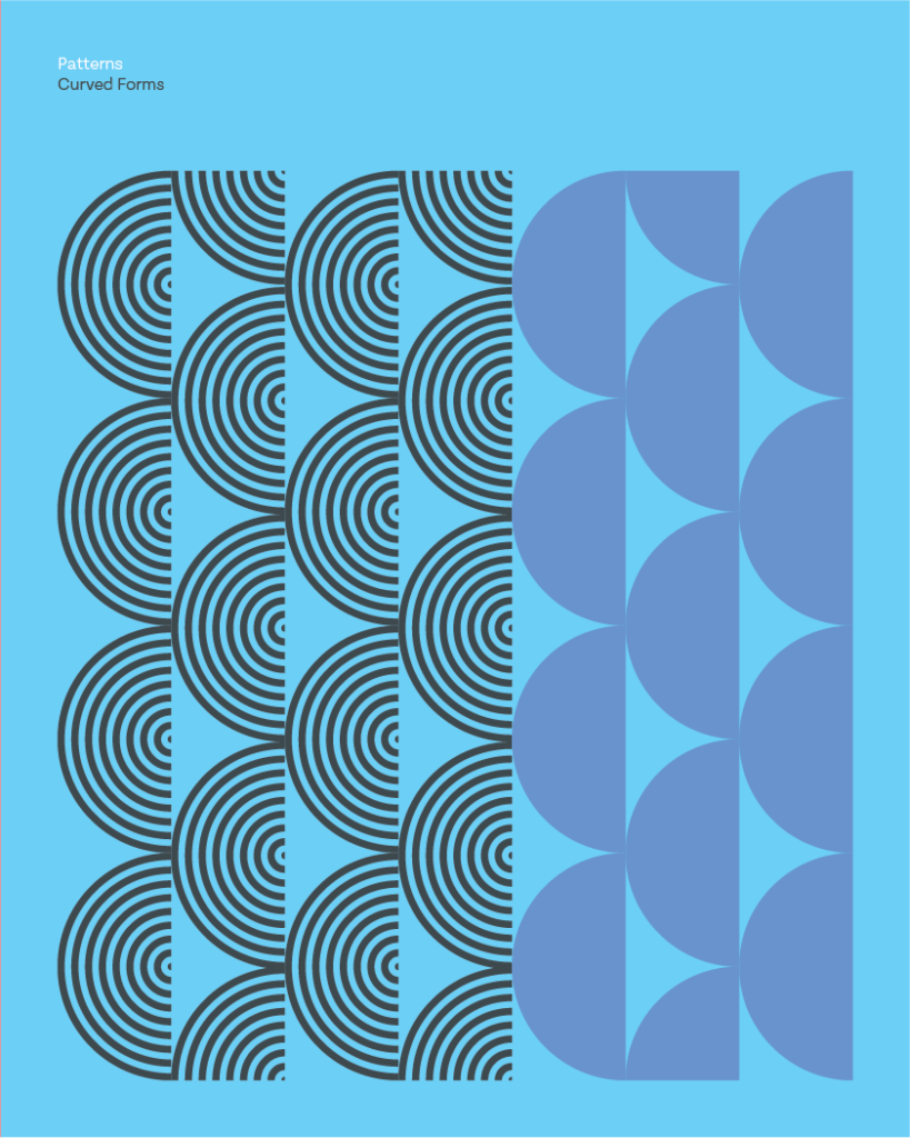 Pattern in Curved Forms for Sama Bay Brand