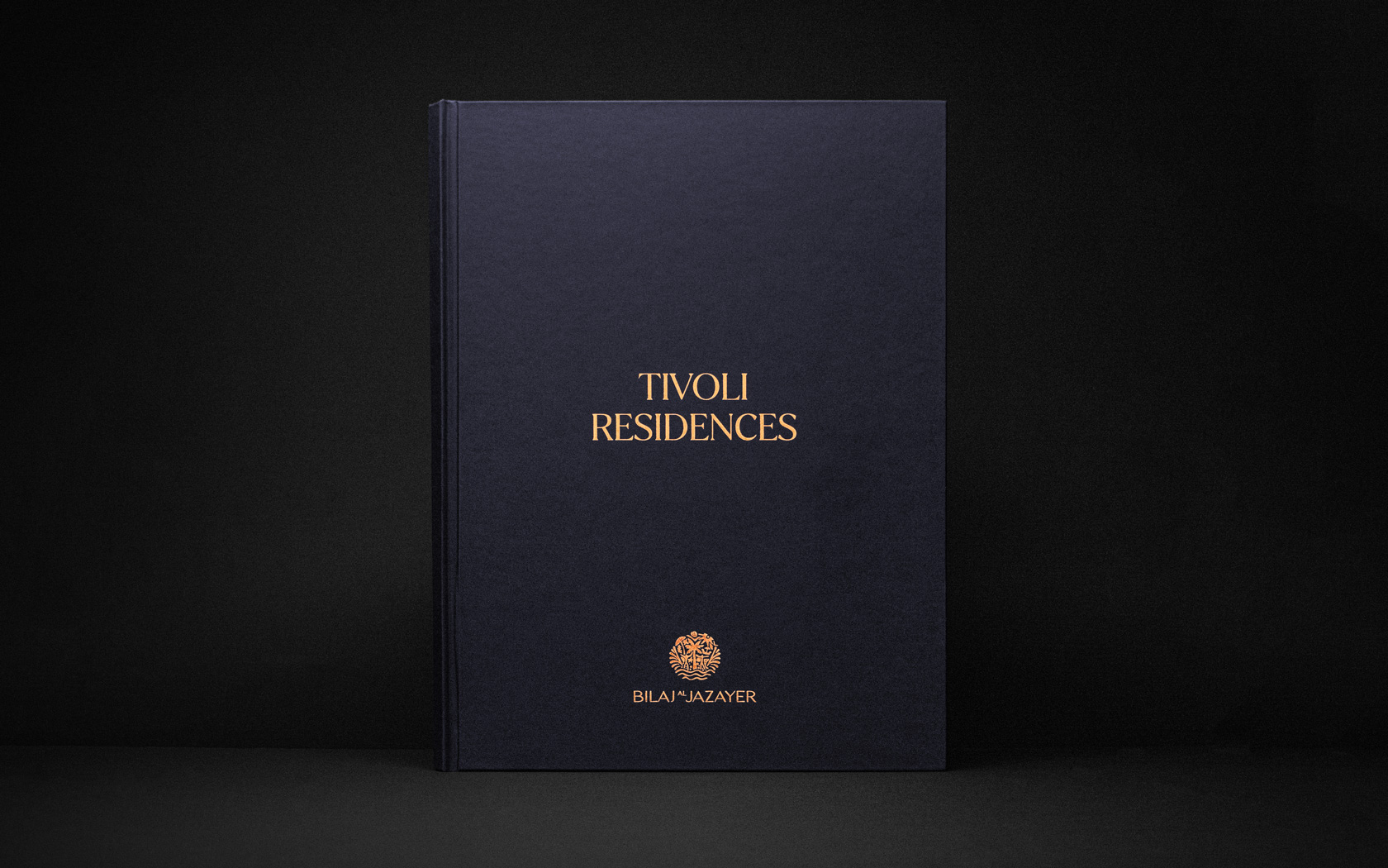 Front cover with copper foil for Tivoli Brochure