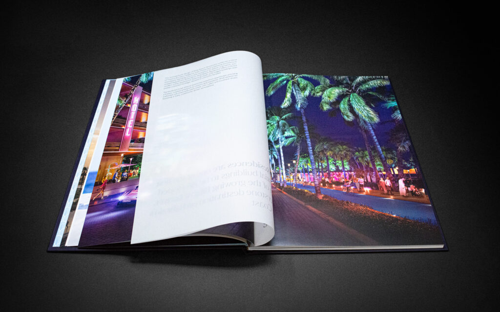 Translucent sheet spread for Tivoli Brochure