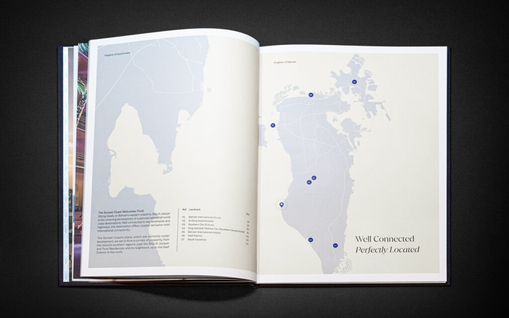 Map spread for Tivoli Brochure