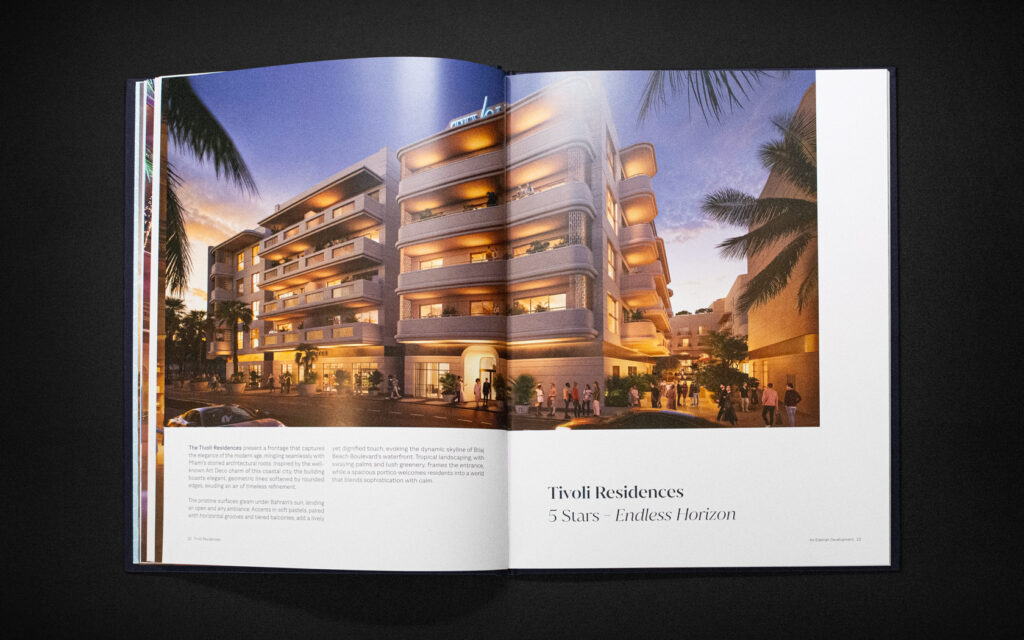 Tivoli Residences building spread for Tivoli Brochure