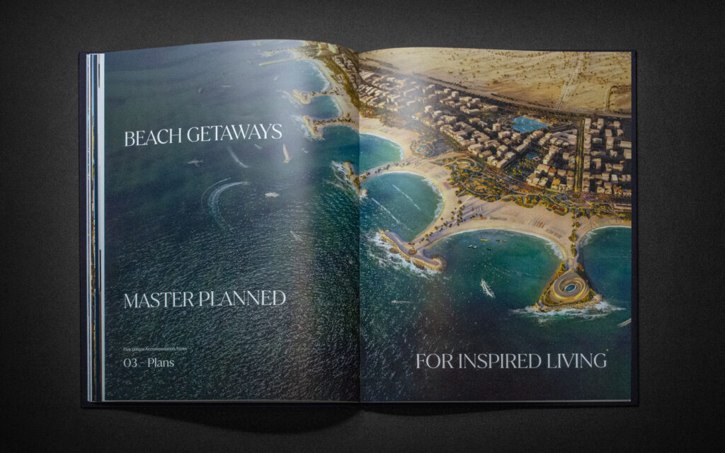 Master plan spread for Tivoli Brochure