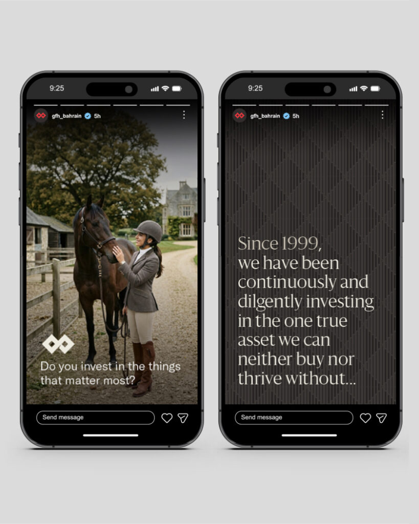 GFH social media story template with image