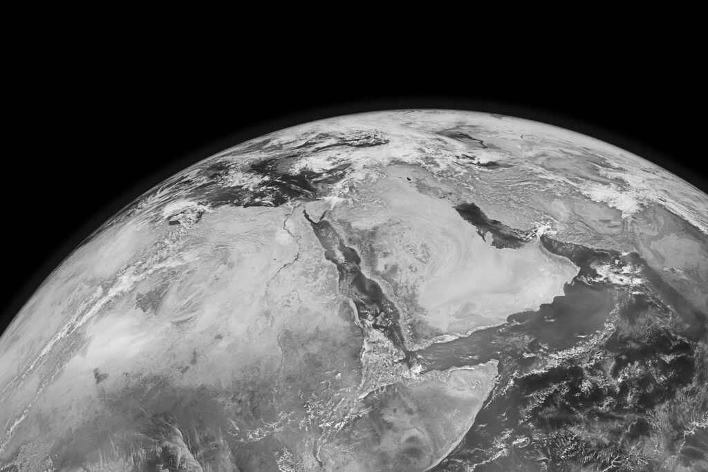 The Arabian Peninsula and the Gulf seen from space