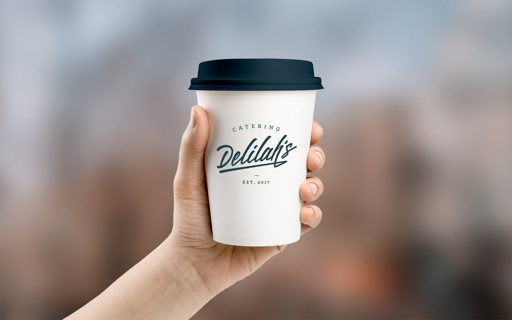 Delilah’s. Coffee mug branding