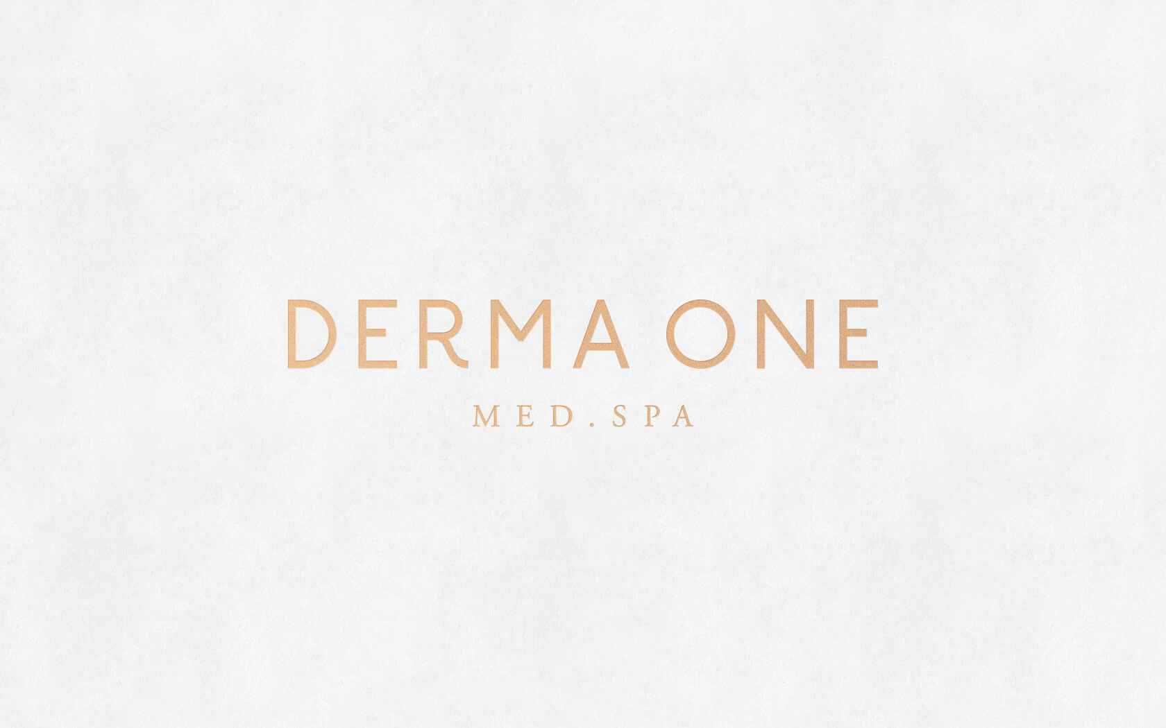Derma One. Brand logo with Med. Spa