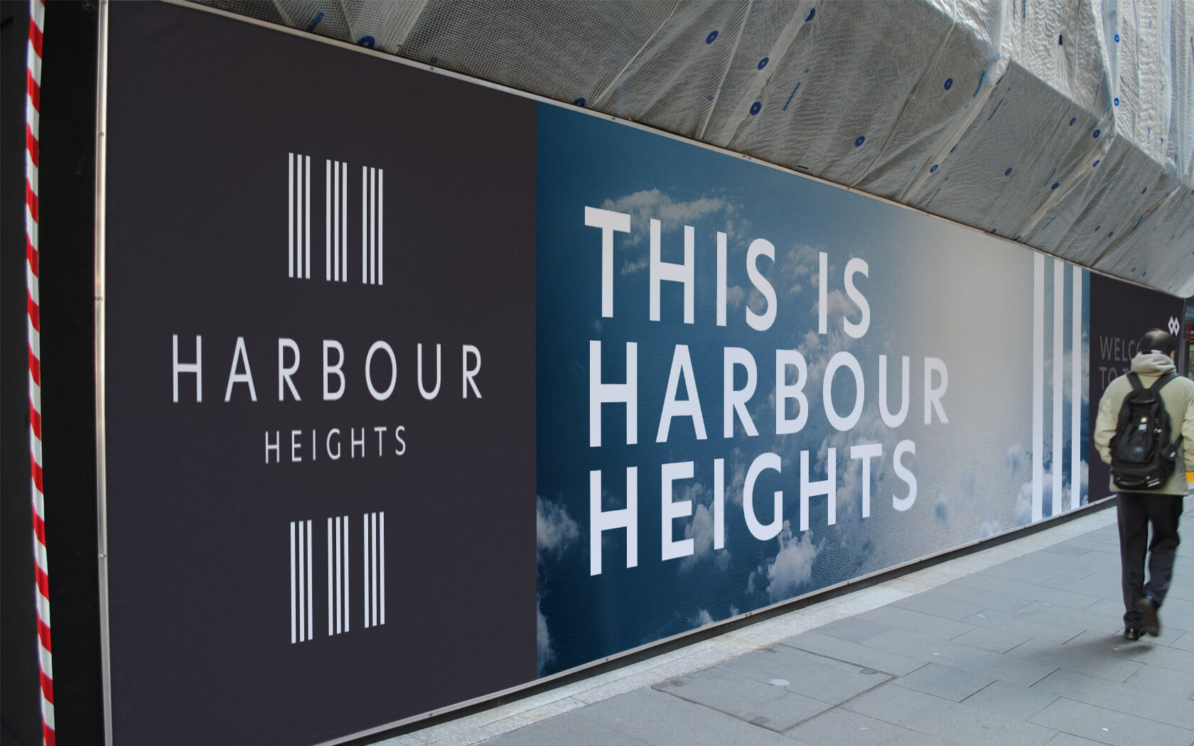 Harbour Height. Hoarding examples