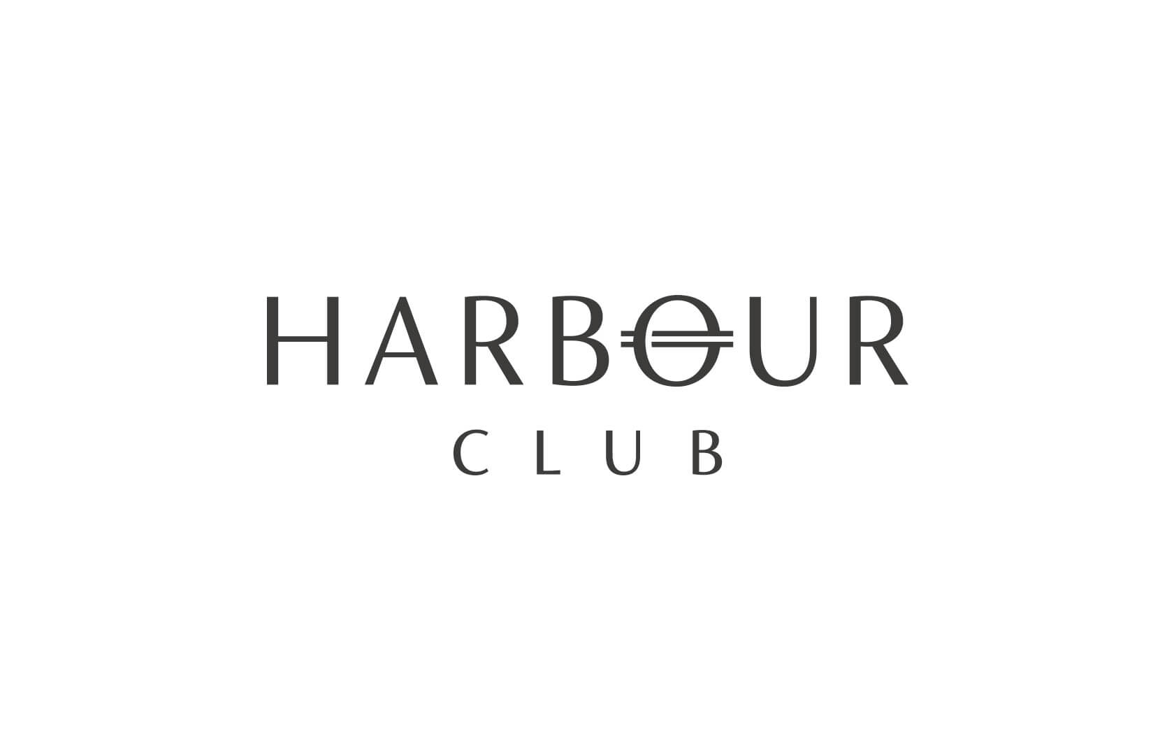 Harbour Club. Brand logo in black