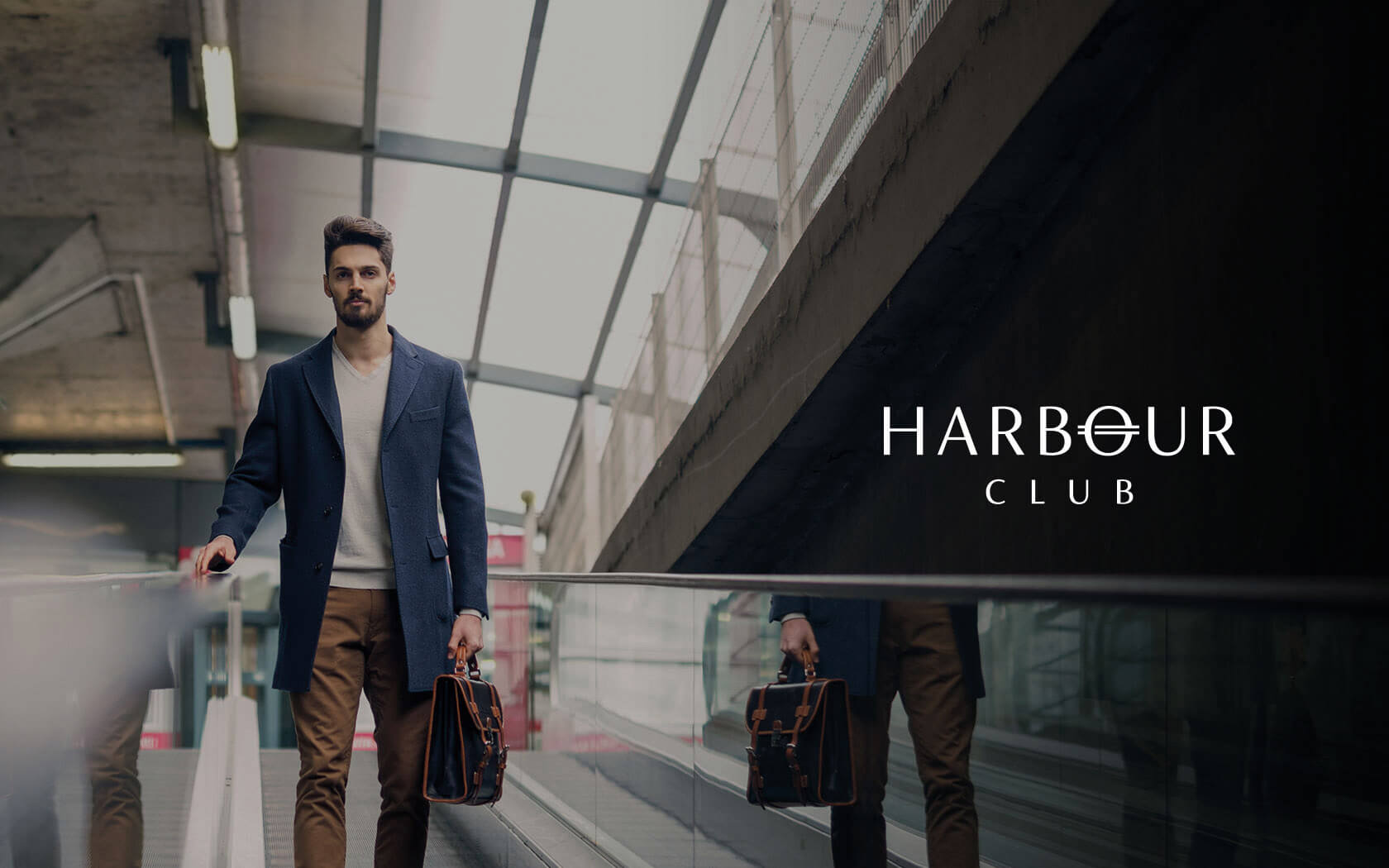 Harbour Club. Brand logo in white