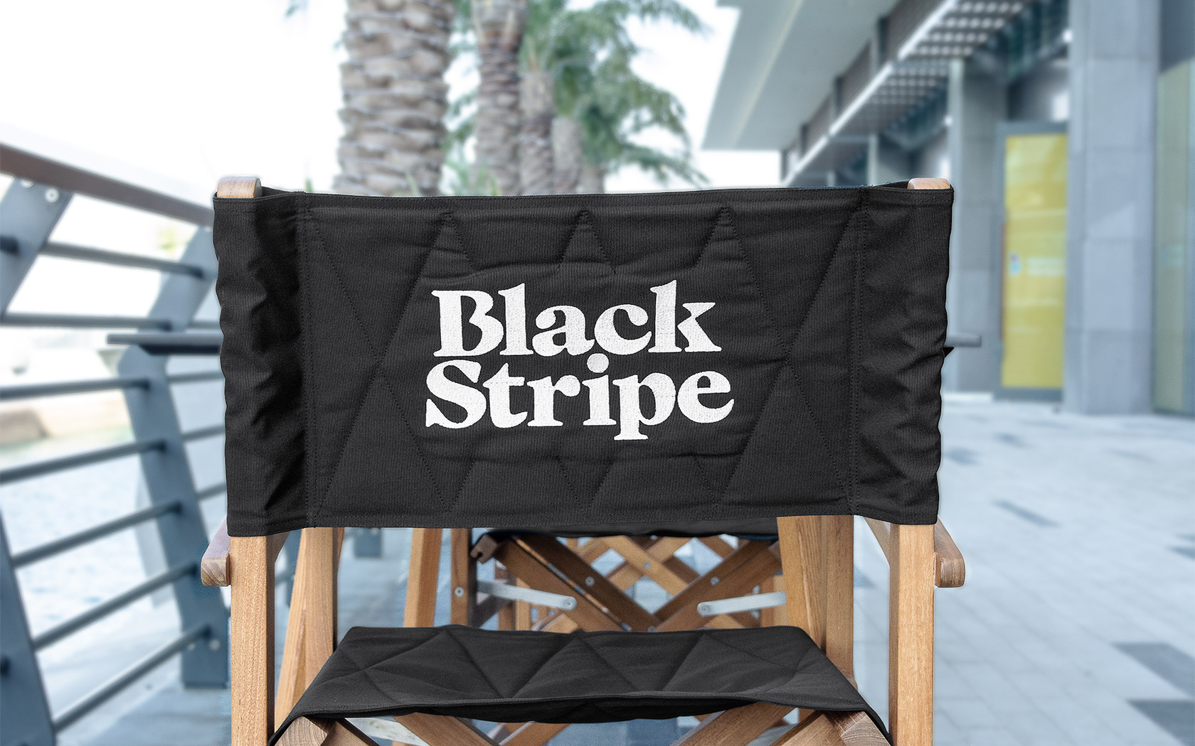 Black Stripe. Chair Branding