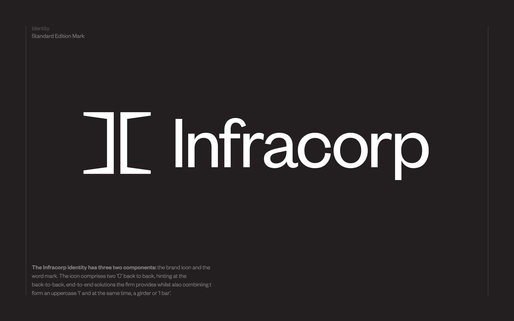Infracorp brand mark in white