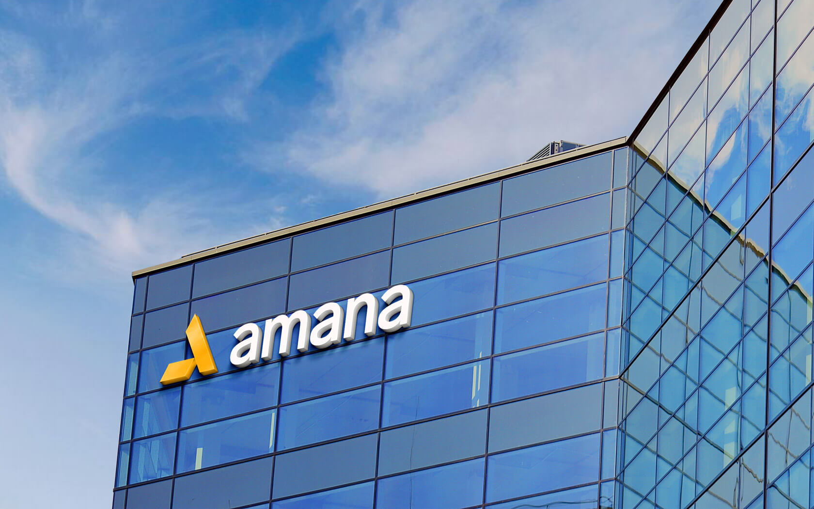 Amana Building Sign