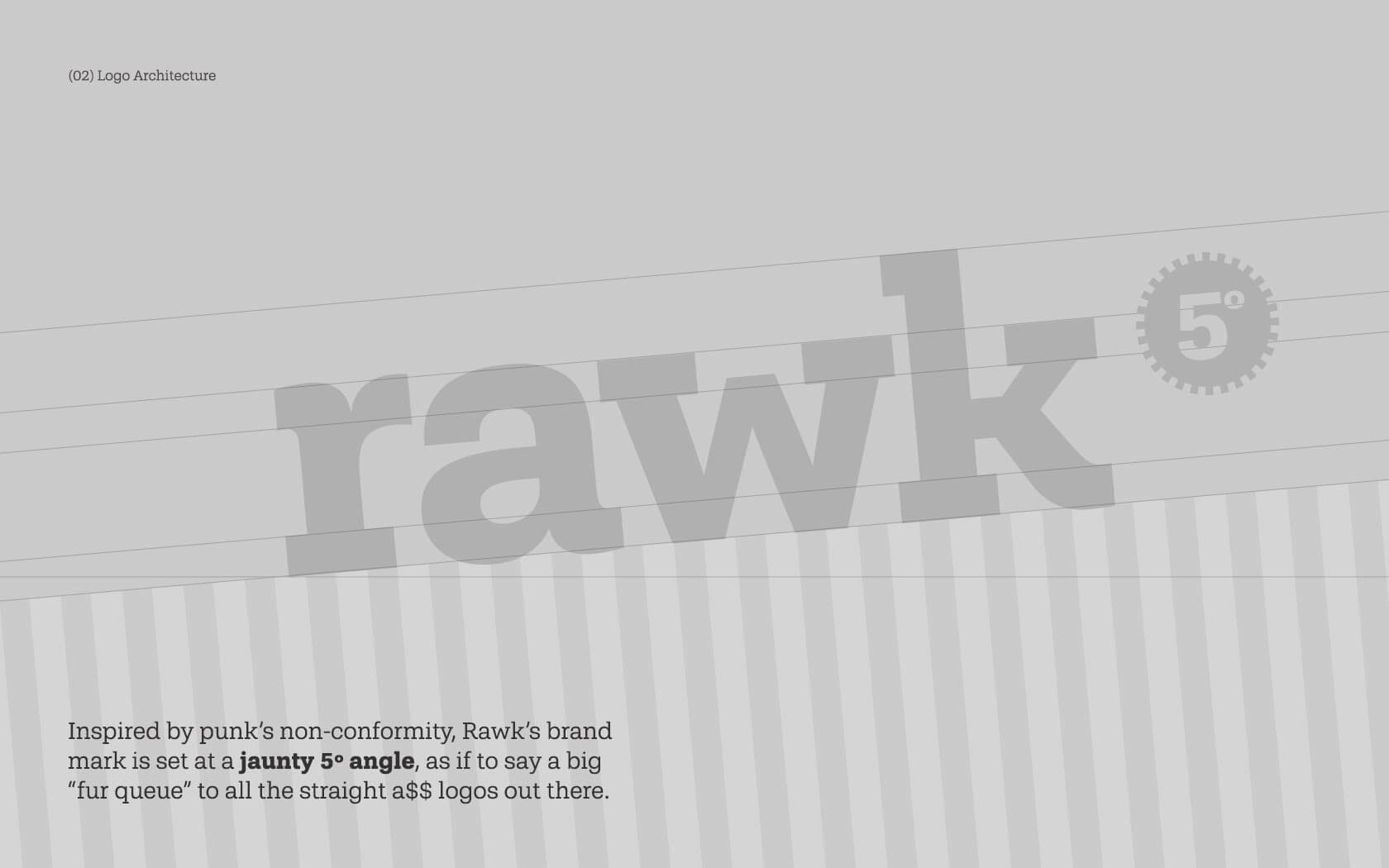 Rawk logo architectural grid