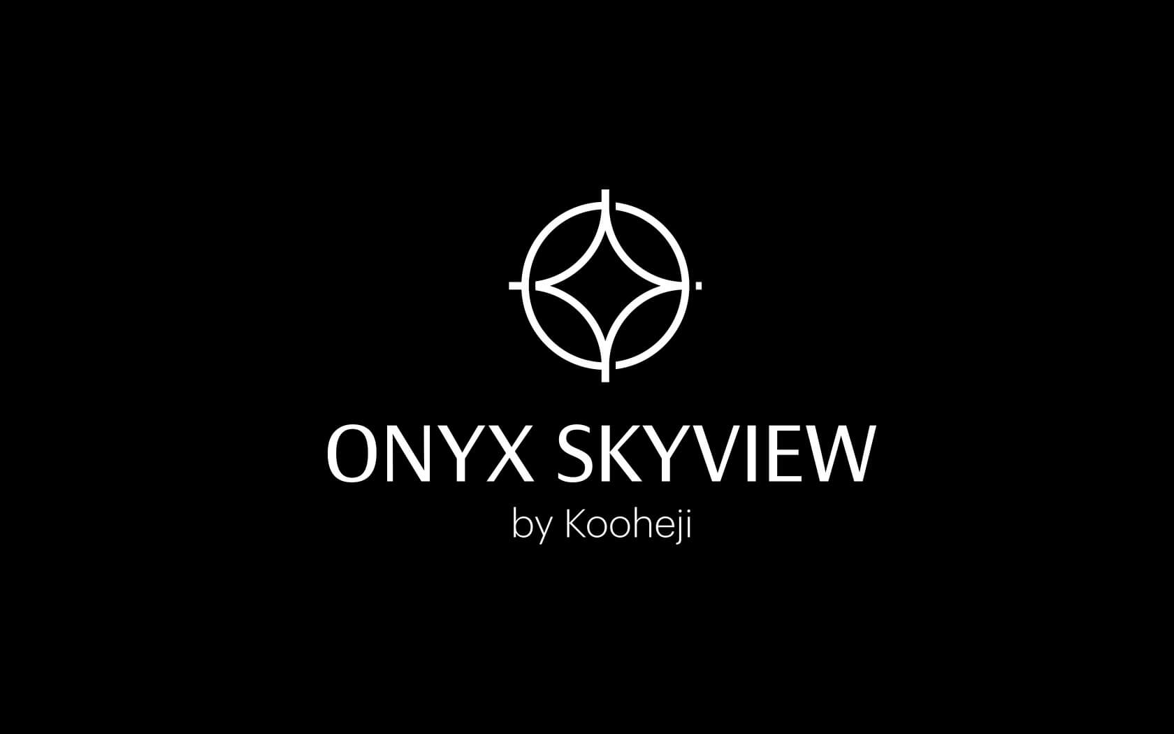 Onyx Skyview. Logo in white