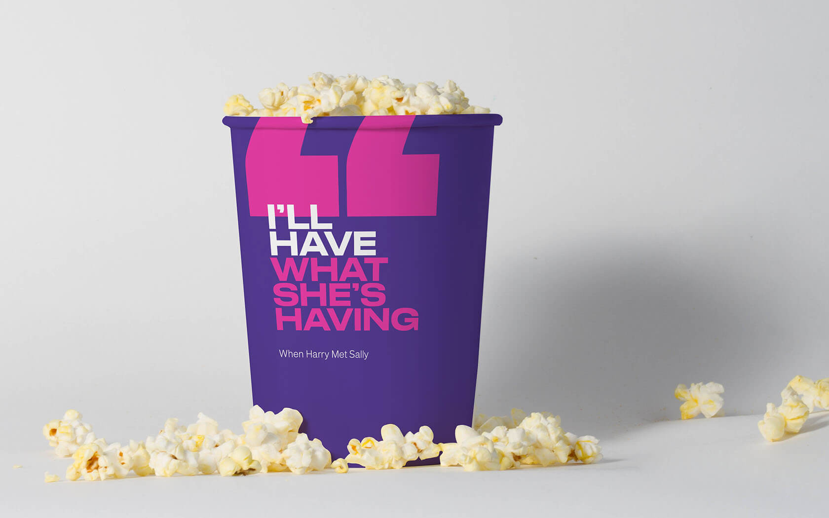 Epix. Popcorn cup branding