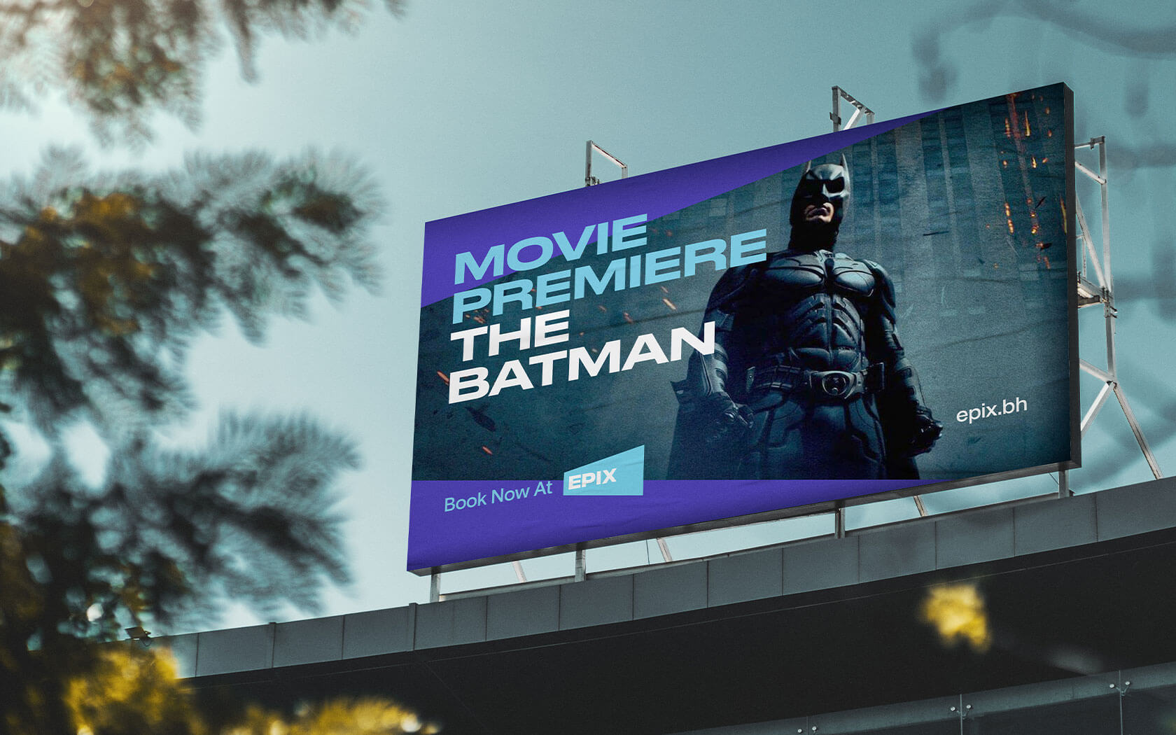 Epix. Movie poster billboard