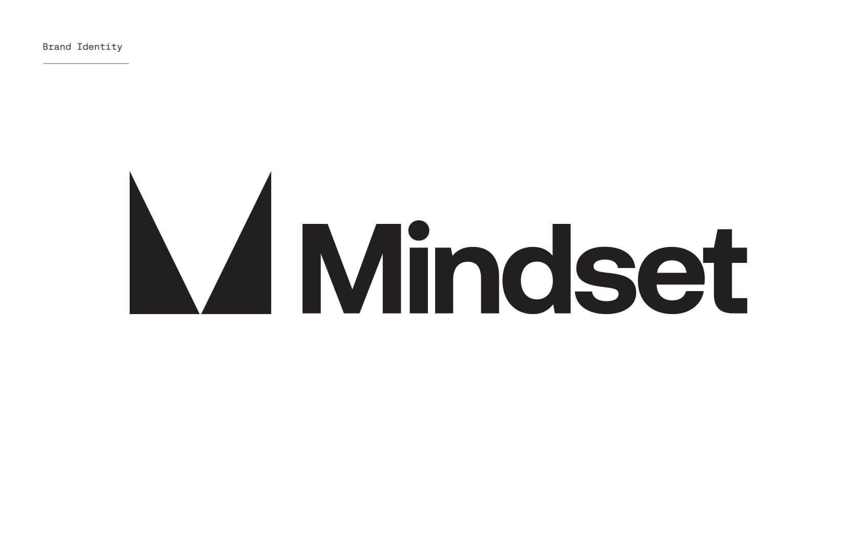 Mindset. Brand logo in black
