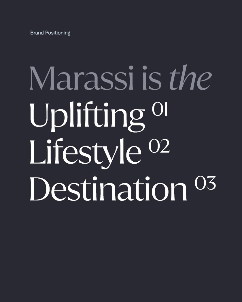Marassi Galleria. Brand Positioning