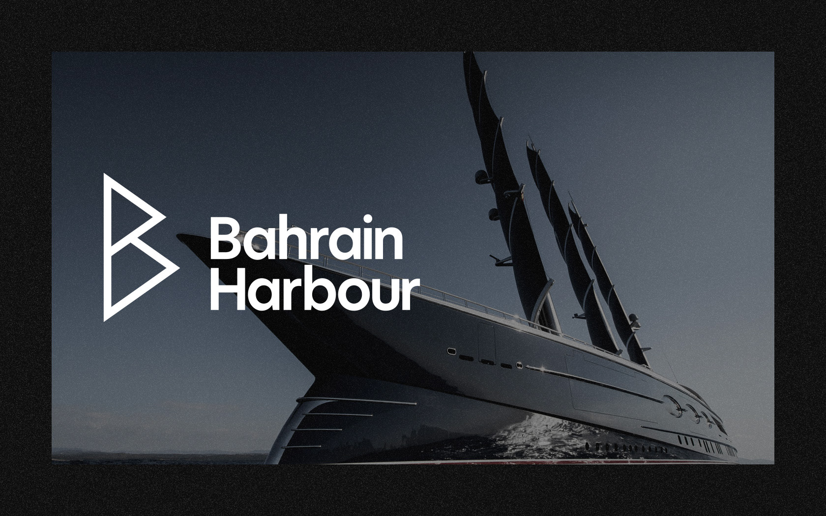 Bahrain Harbour brand logo in white