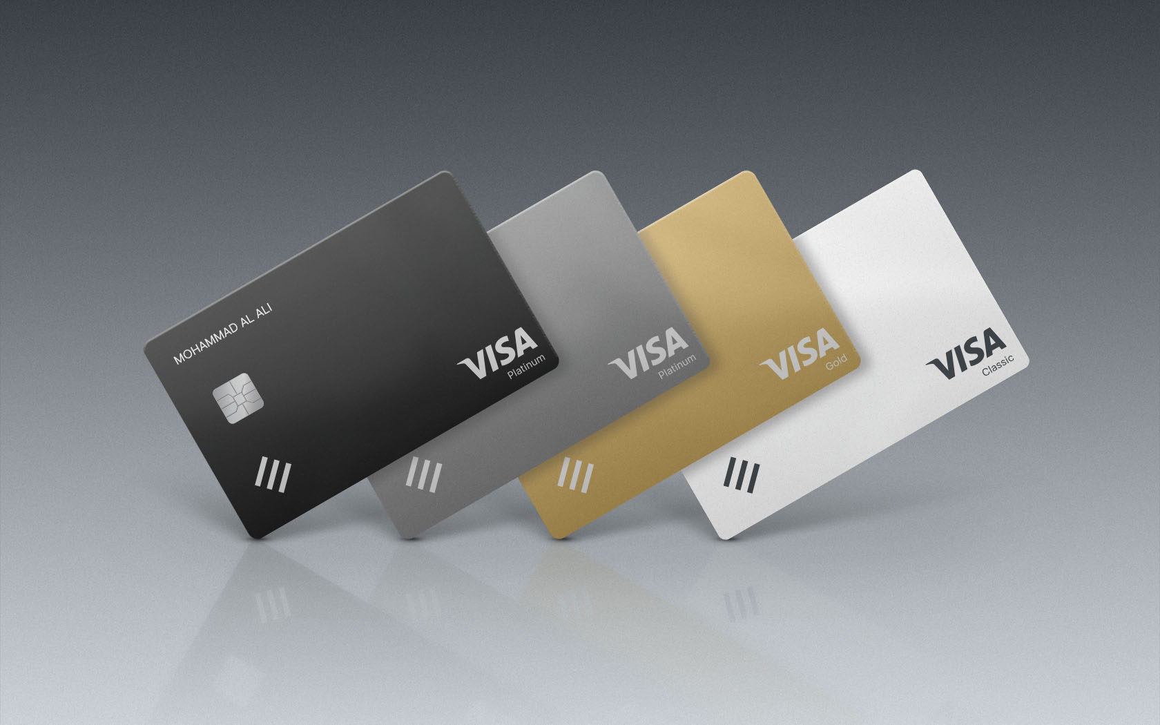 Khaleeji. Bank card examples