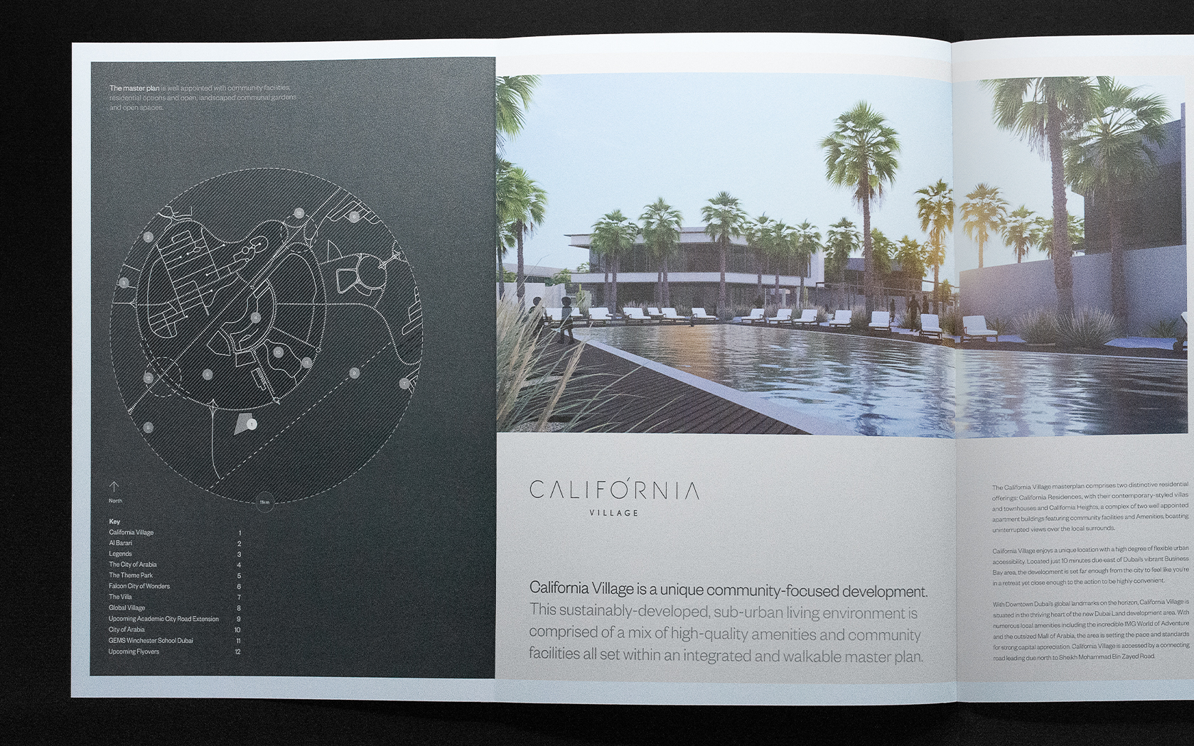 Infracorp. Brochure. California project spread